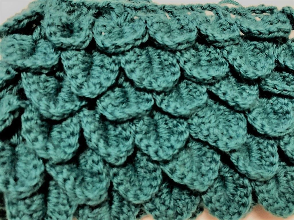 ママが毛糸で 編み編み グリーンの毛糸で試し編み クロコダイルステッチ フレグランスのお部屋 楽天ブログ