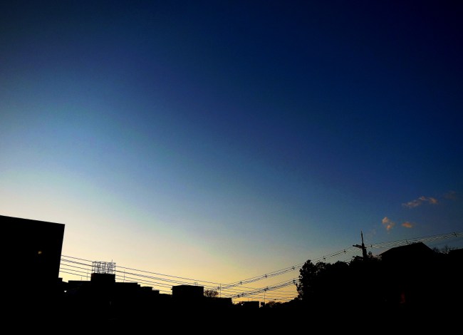 夕暮れ
