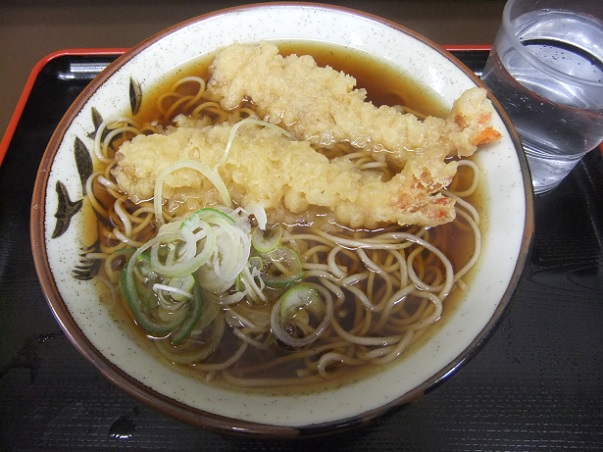 天かめ江戸川橋店の海老天そば１