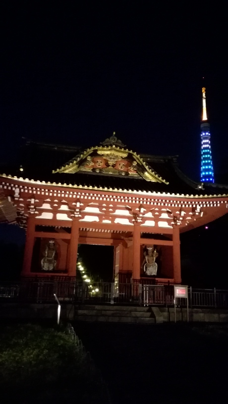 増上寺と東京タワーのライトアップ