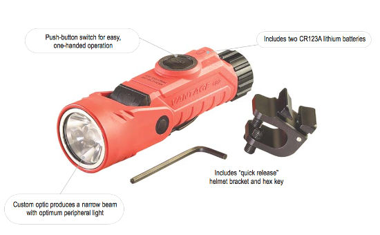 Vantage 180 Helmet/Right-Angle Multi-Function Flashlight