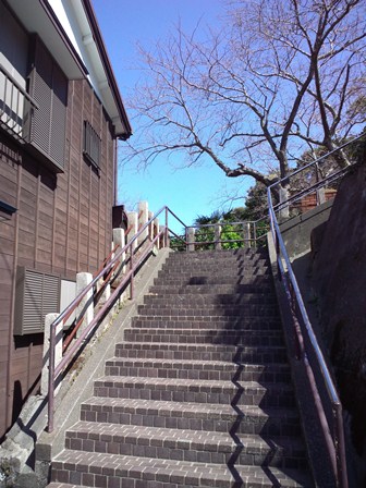 下田公園の階段