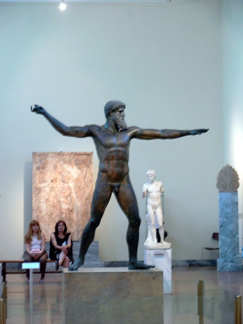 ギリシャ製☆アテネ国立考古学博物館 Poseidon or Zeus 460B.C 