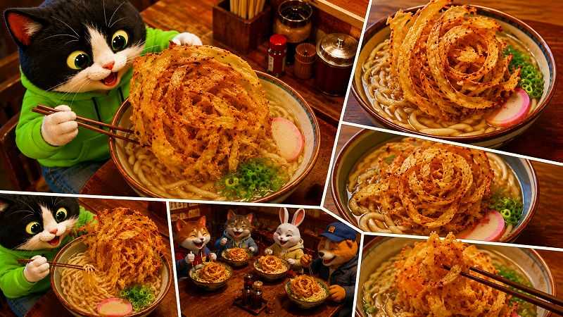 ゴボ天うどん 大判かき揚げ