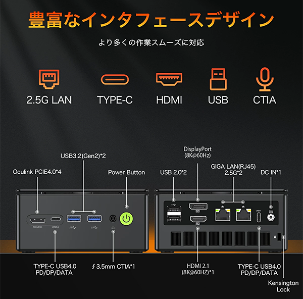 新品 ミニデスクトップパソコン PC GMKtec k8plus Ryzen7 Windows11 4画面出力 | 北海道・オホーツクからの ...