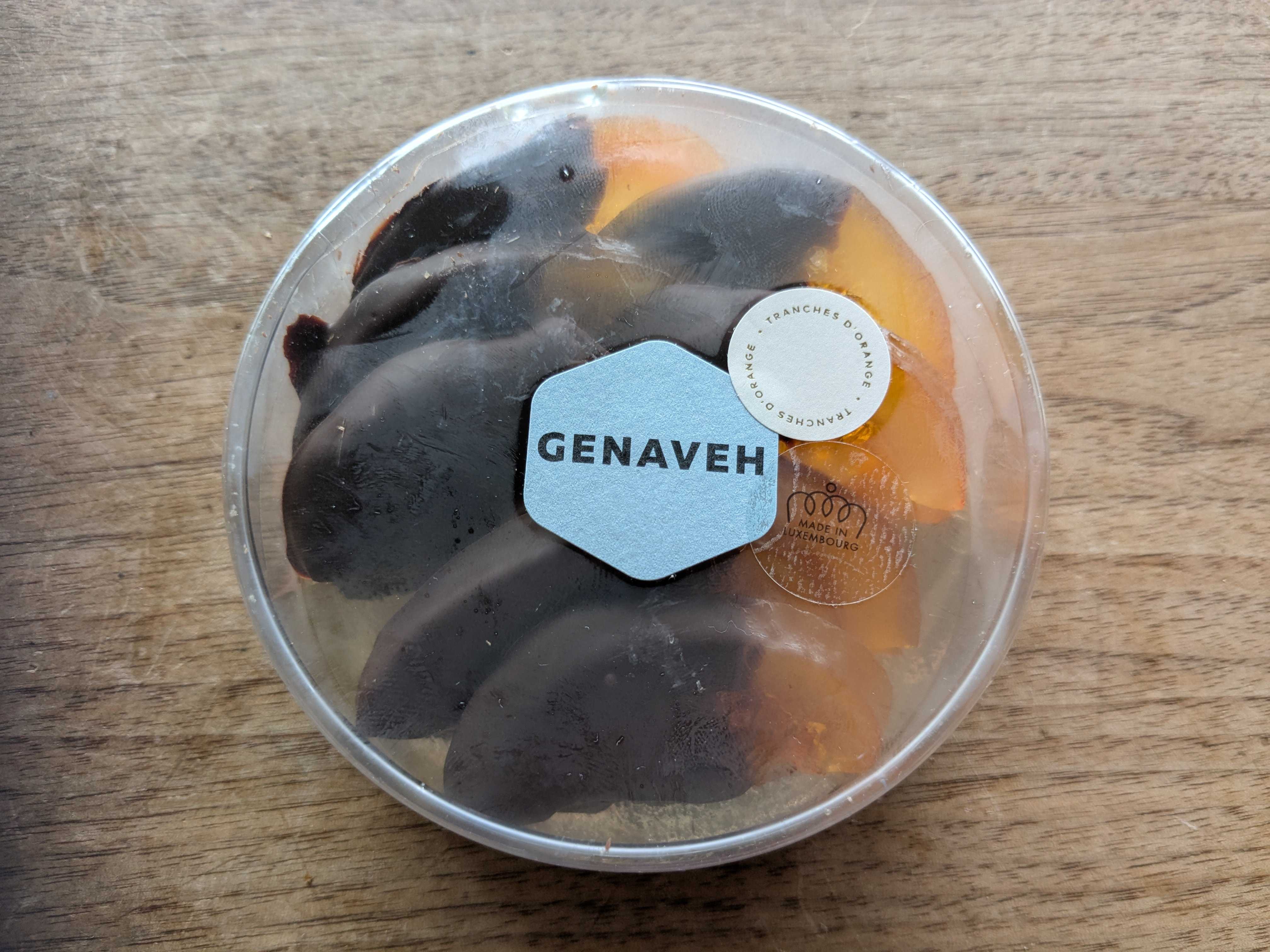 ルクセンブルクのお土産　GENAVEH(ゲナヴェ)　オレンジチョコレート
