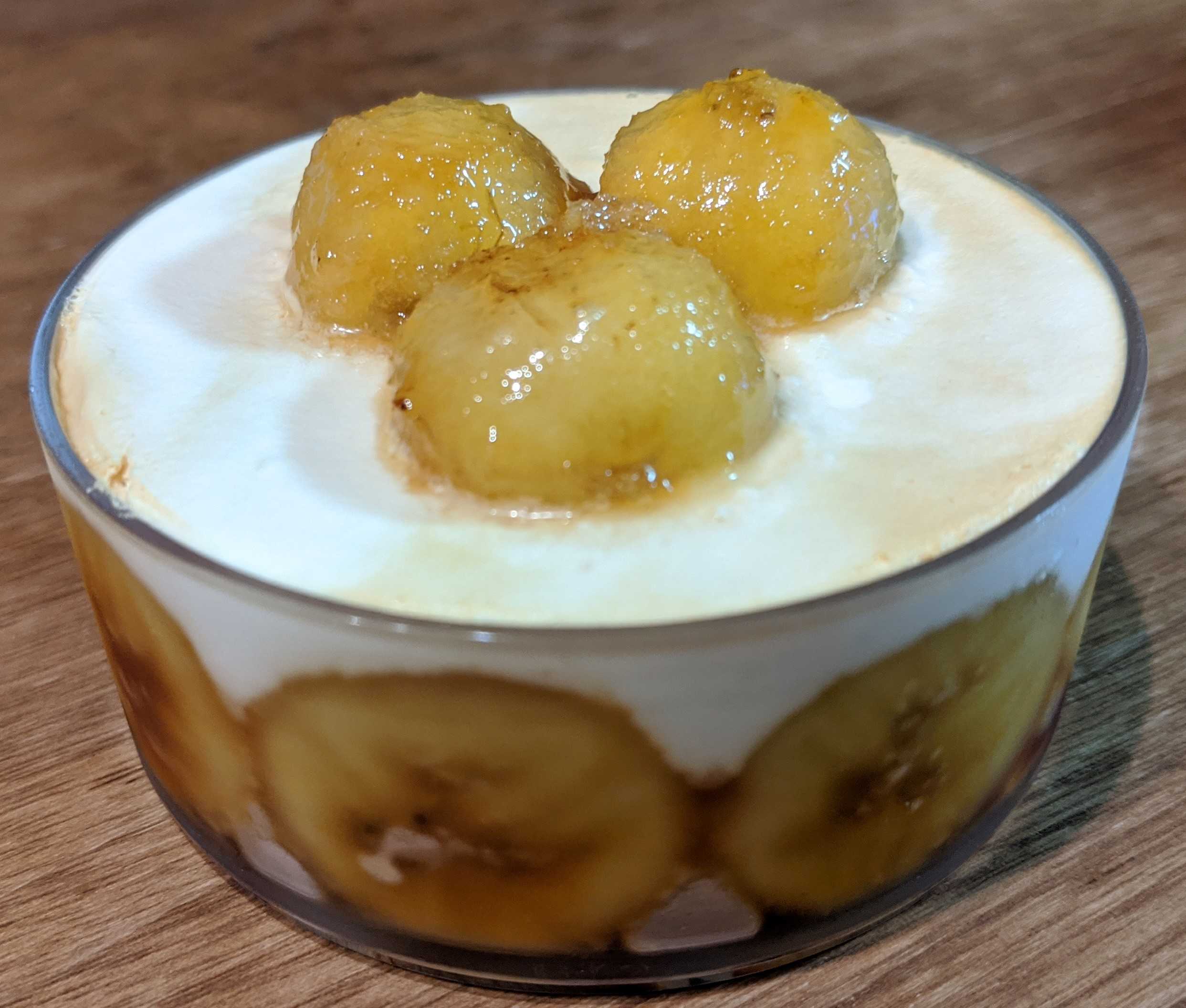 石川県金沢市スイーツDORUMIRUの通販パフェ 焦がしキャラメルバナナとほうじ茶のパルフェ