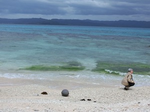 上地島の浜