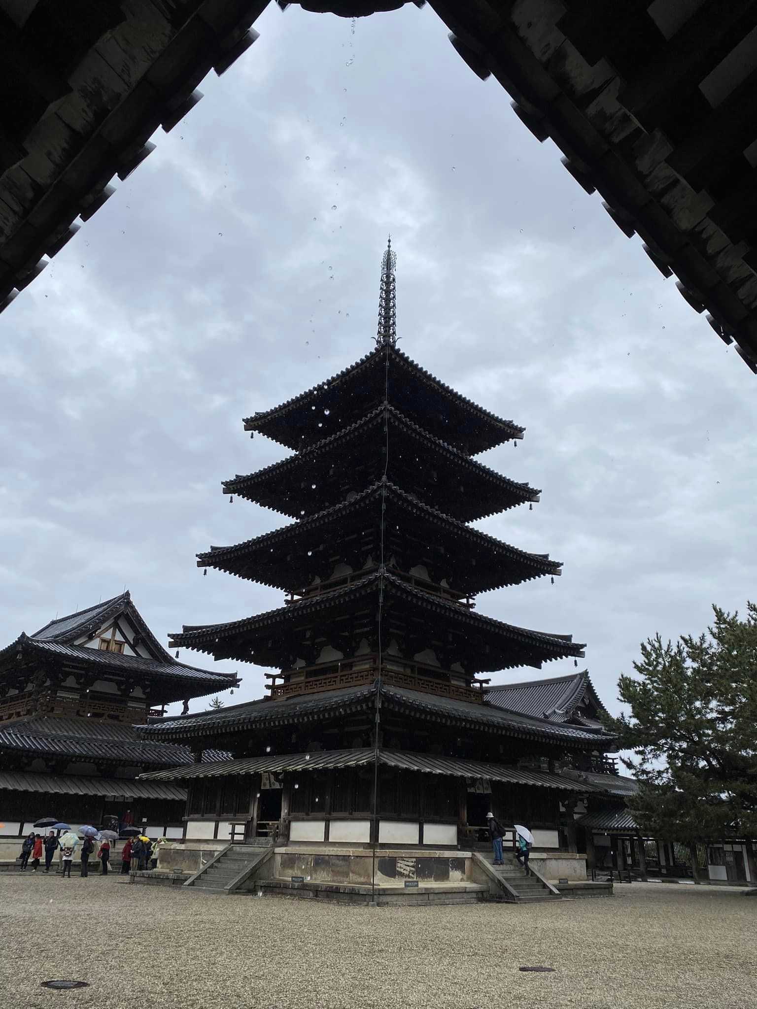 雨の法隆寺～（3）西院伽藍 | 醍醐山と下部（しもべ）温泉