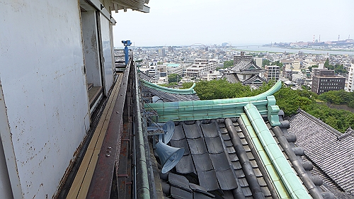 和歌山城大天守最上階外廻縁