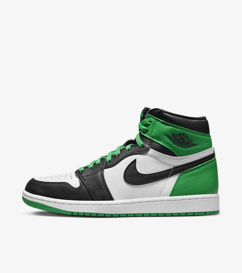 本日発売 NIKE AIR JORDAN 1 HIGH Black and Lucky Green | ShoeRace