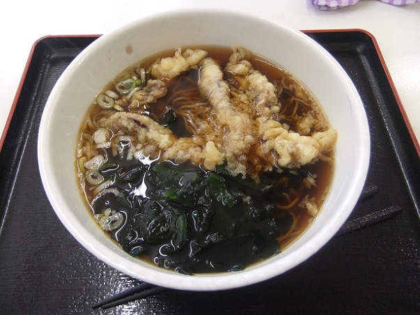 西新井１丁目・たからんちょのゲソ天そば１