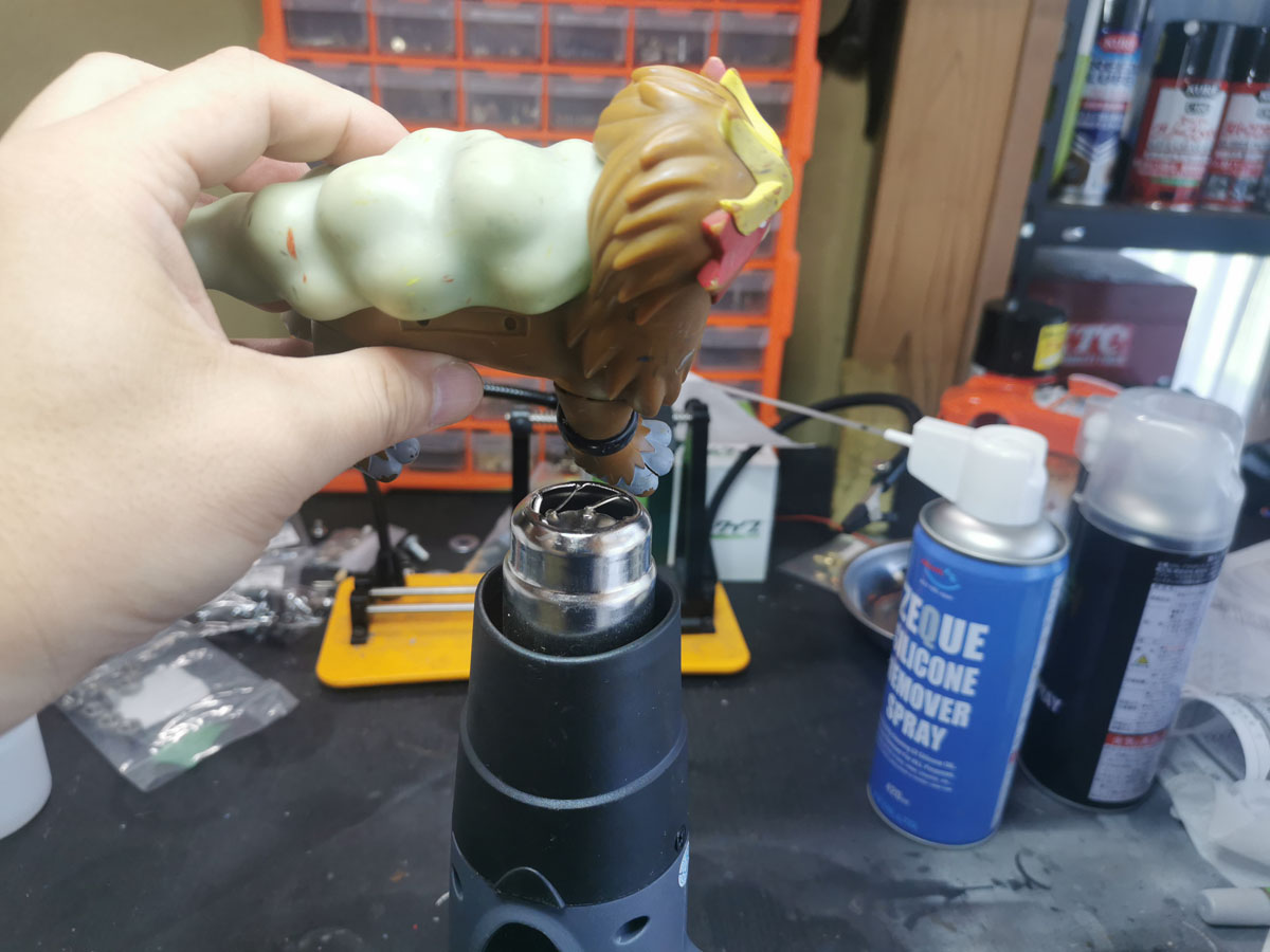 ぺットントン ソフビ ボカボカン (ツノ補修) 本日のDIY（エンテイのソフビの修理） | Garage43 blog - 楽天ブログ