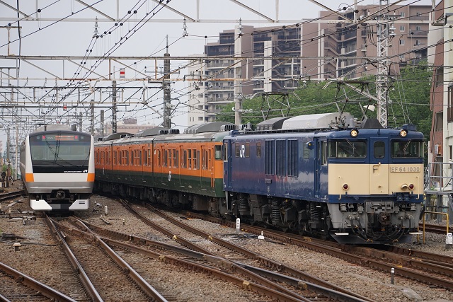 EF64 1030牽引 115系 廃配給 長野行き7