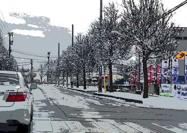 雪の道　3.1　2016　ｐ