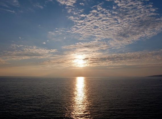海　夕日　田舎暮らし