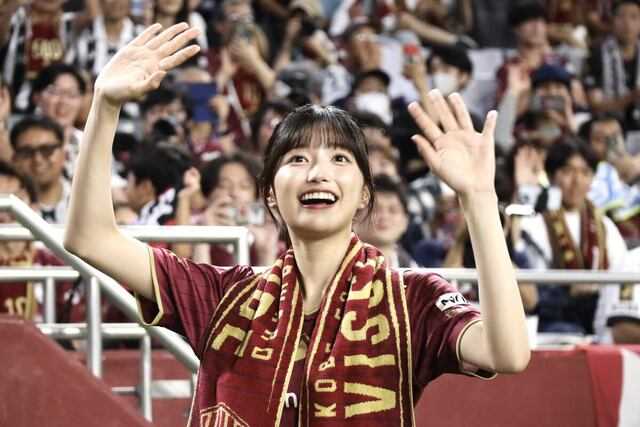 乃木坂46・五百城茉央がノエスタ来場　地元のJ1神戸にエール「たくさんの愛を選手の皆さんに送れたら」チームは鹿島下し来場5戦無敗
