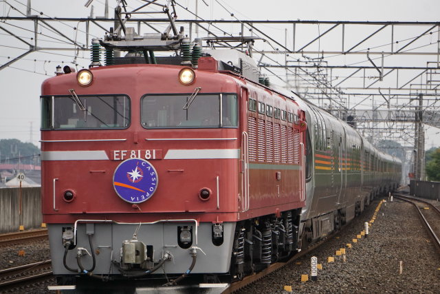 御召し機 EF81 81牽引 カシオペア紀行 札幌行き2