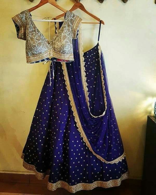 Brocade Lehenga Stylish Blouse - Indian Dresses