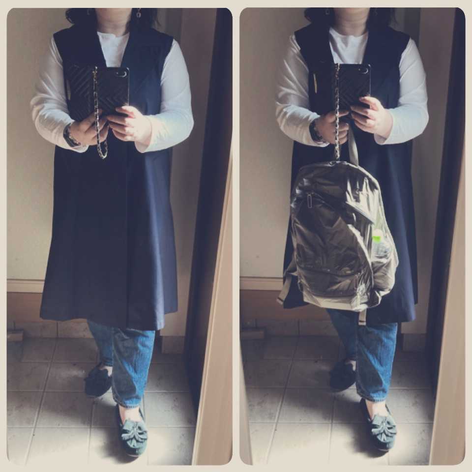 アラフィフのコーデ Guのロングジレを初投入 This Is What I Am 私の在り方 楽天ブログ