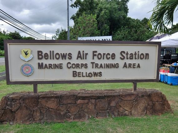 ハワイ　空軍 ベローズ フィールド ビーチ パーク Bellows Field Beach Park　Air Force