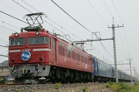 EF81-81 北斗星 代走 14/06/03 | プレじぃの鉄分補給 - 楽天ブログ