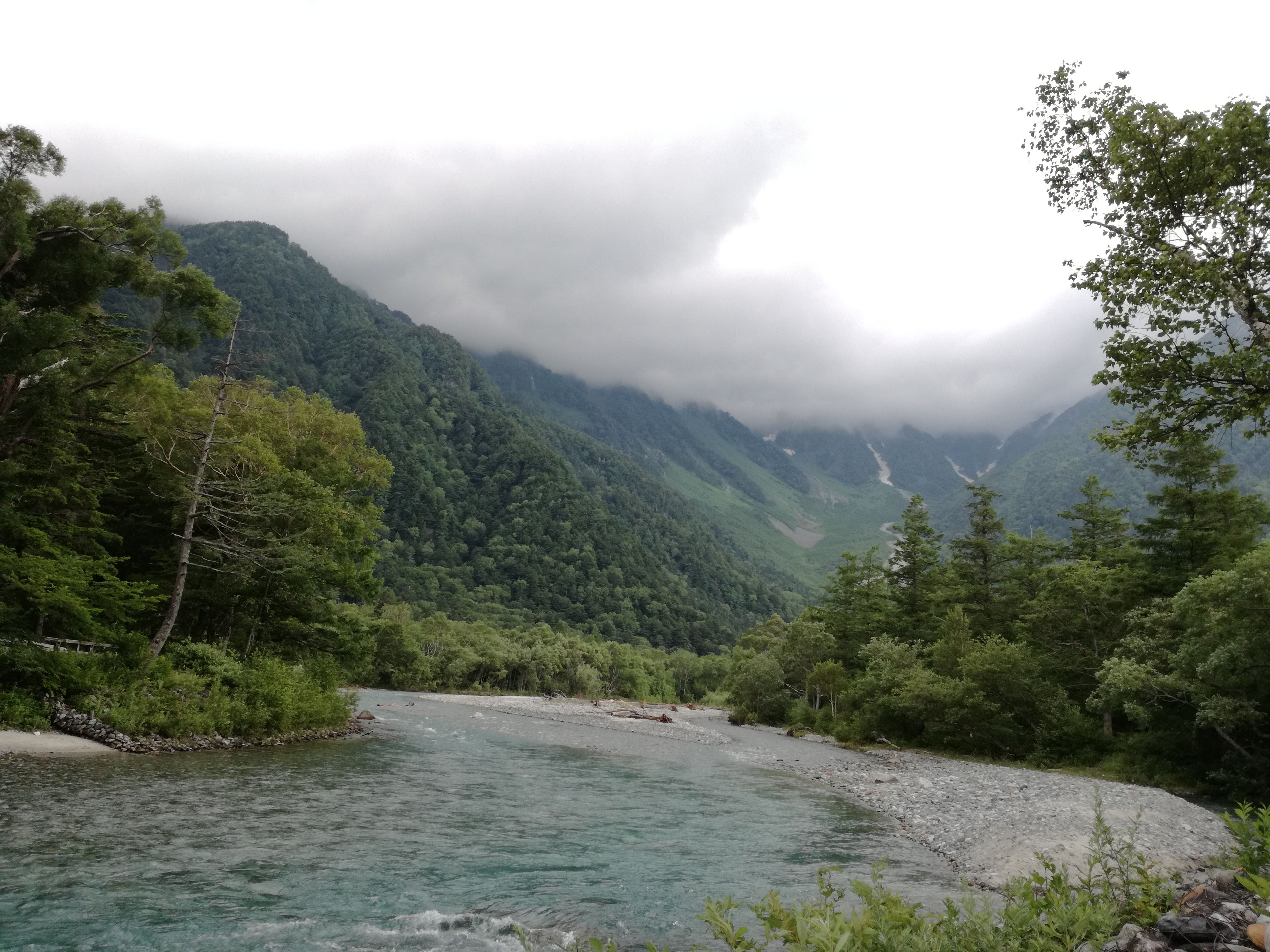五千尺ホテルの前の風景