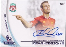 Topps PREMIER GOLD 2013 JORDAN HENDERSSON　直筆サインカード