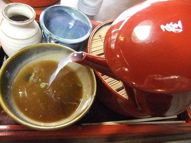 刀屋@上田のそば湯