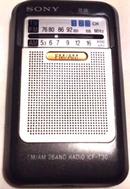 SONY ラジオ・TV受信機 SONY ICF-T30（TV1-3ch・FM/AM ラジオ） | ひとりごと程度のラジオ生活