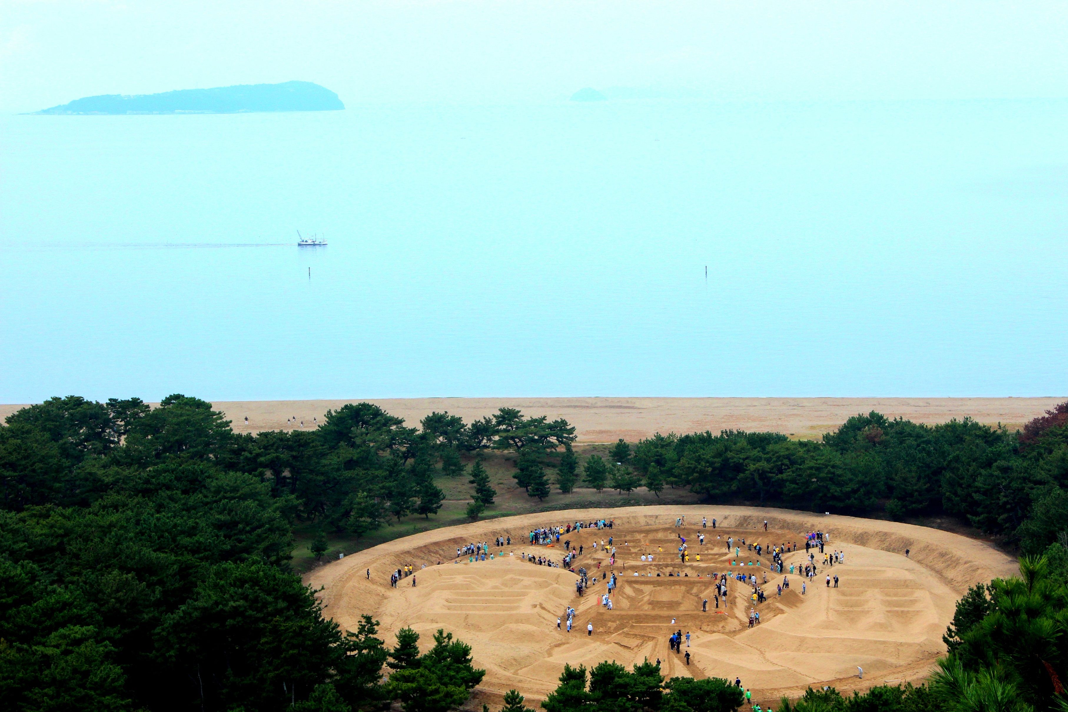 銭形砂絵 寛永通宝 春季砂ざらえ うどん県それだけじゃない香川県ブログ 楽天ブログ