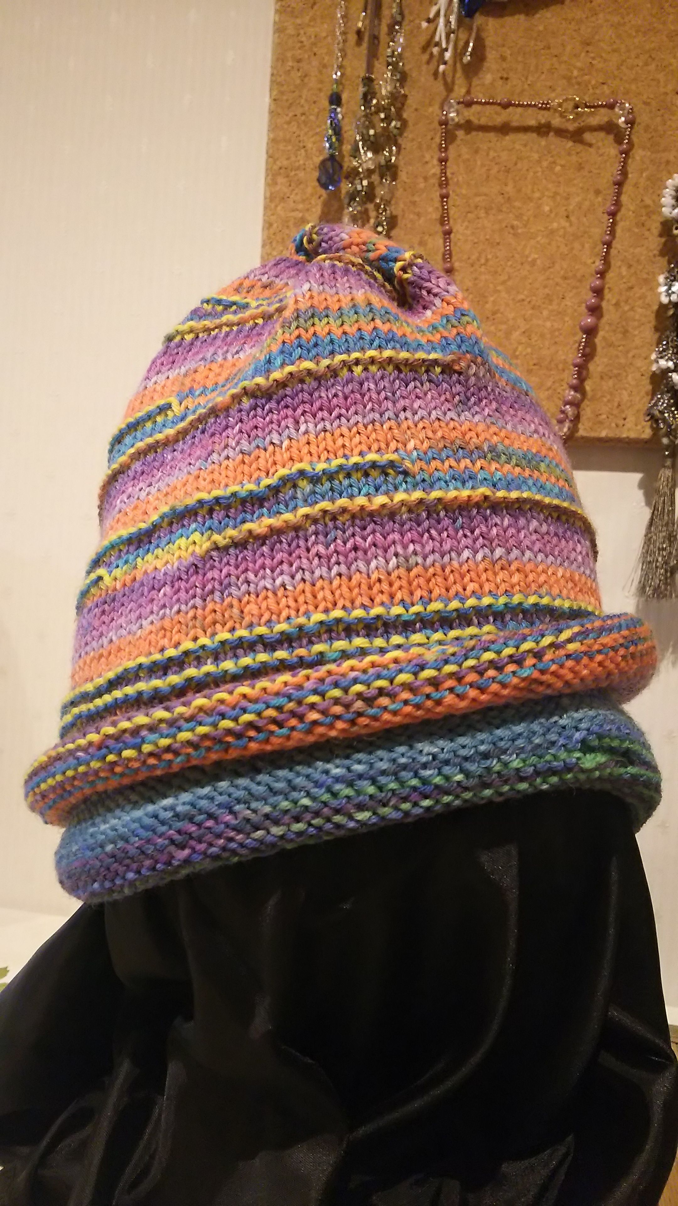 レリーフ編みのリバーシブル帽子 | 心のままに - 楽天ブログ