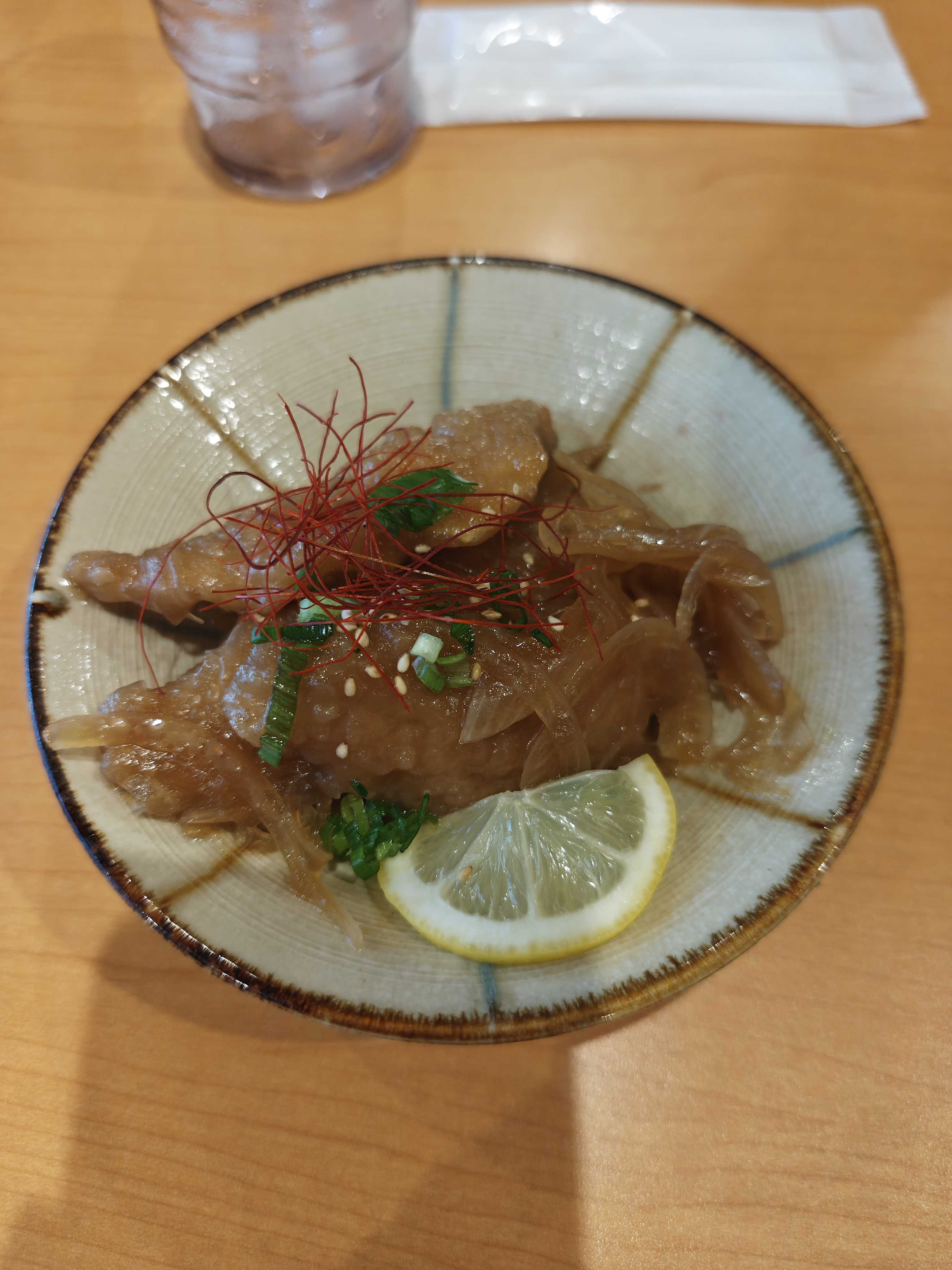 JFA夢フィールド 幕張温泉 湯楽の里 レストラン　夕食　鯵の南蛮漬け