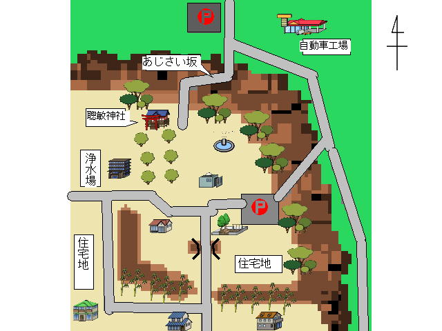 結城城公園内地図