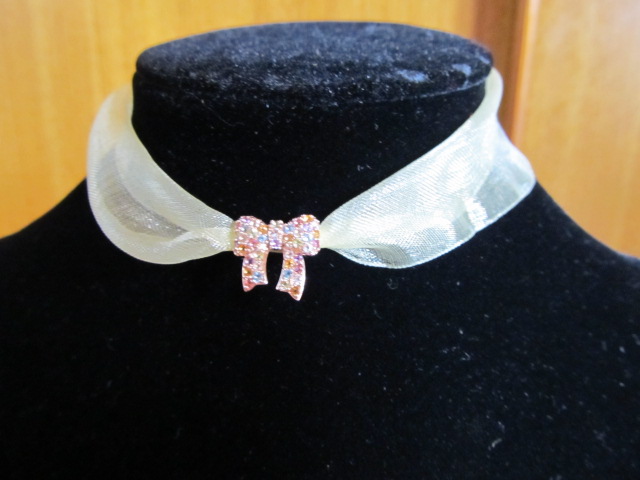 オーガンジーリボンと一緒