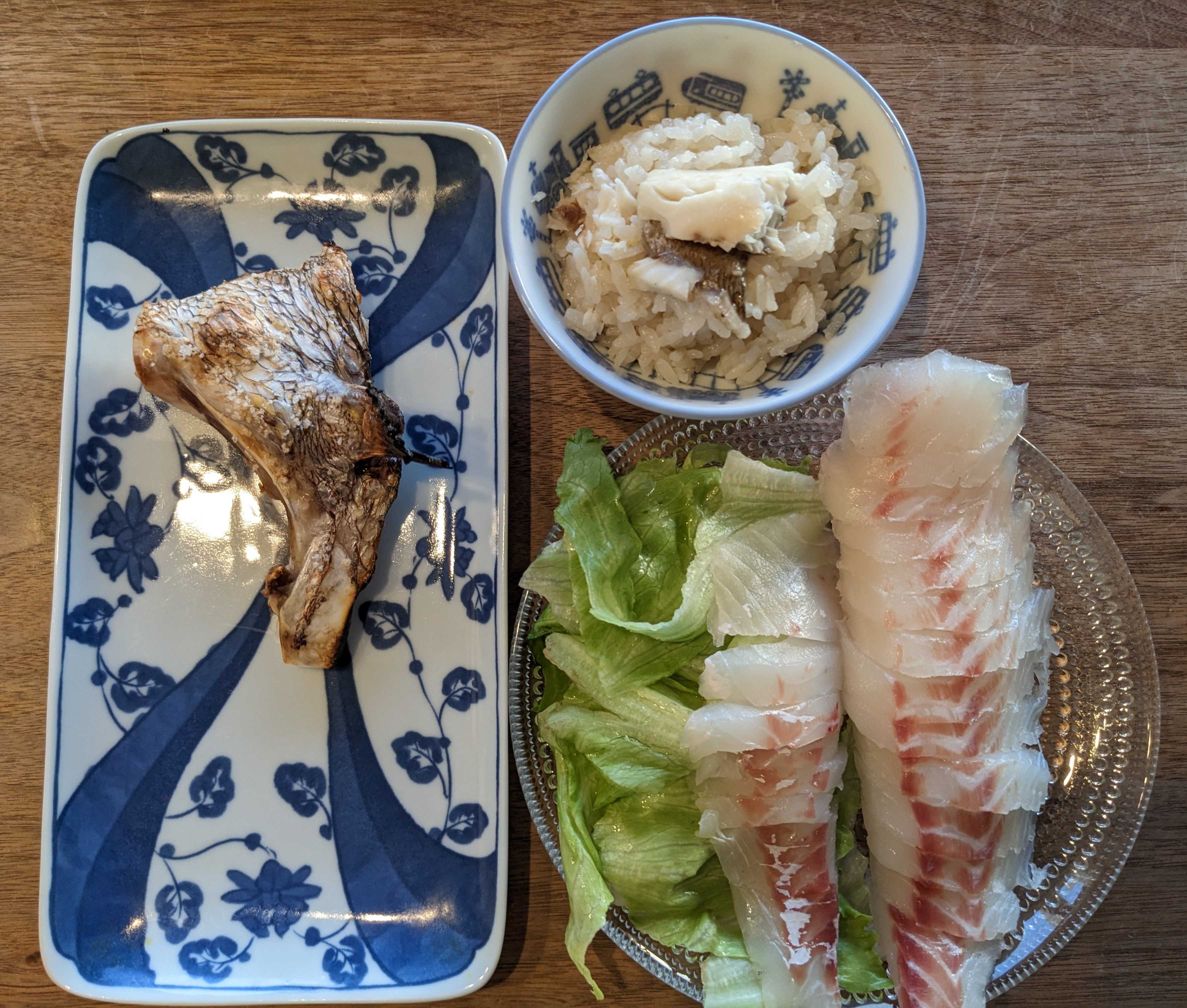愛媛県八幡浜市へのふるさと納税 天然真鯛を食べつくす鯛めしセット