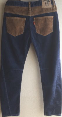 UNGRID コーデュロイサルエルパンツ ブルー 14490円福岡パルコ2.JPG