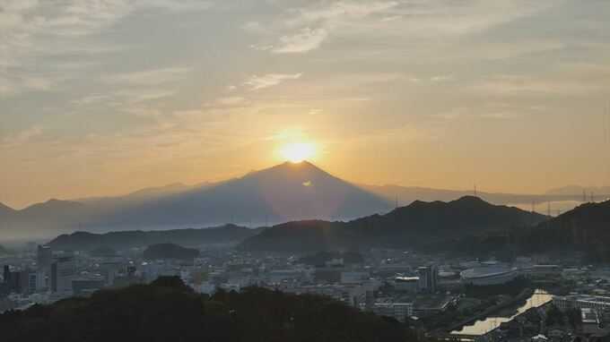 見えた!幻の絶景「ダイヤモンド大山」米子城跡に歓声響く | 東方見雲録 - 楽天ブログ
