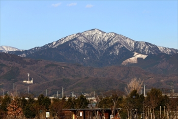 雪化粧した丹沢大山国定公園