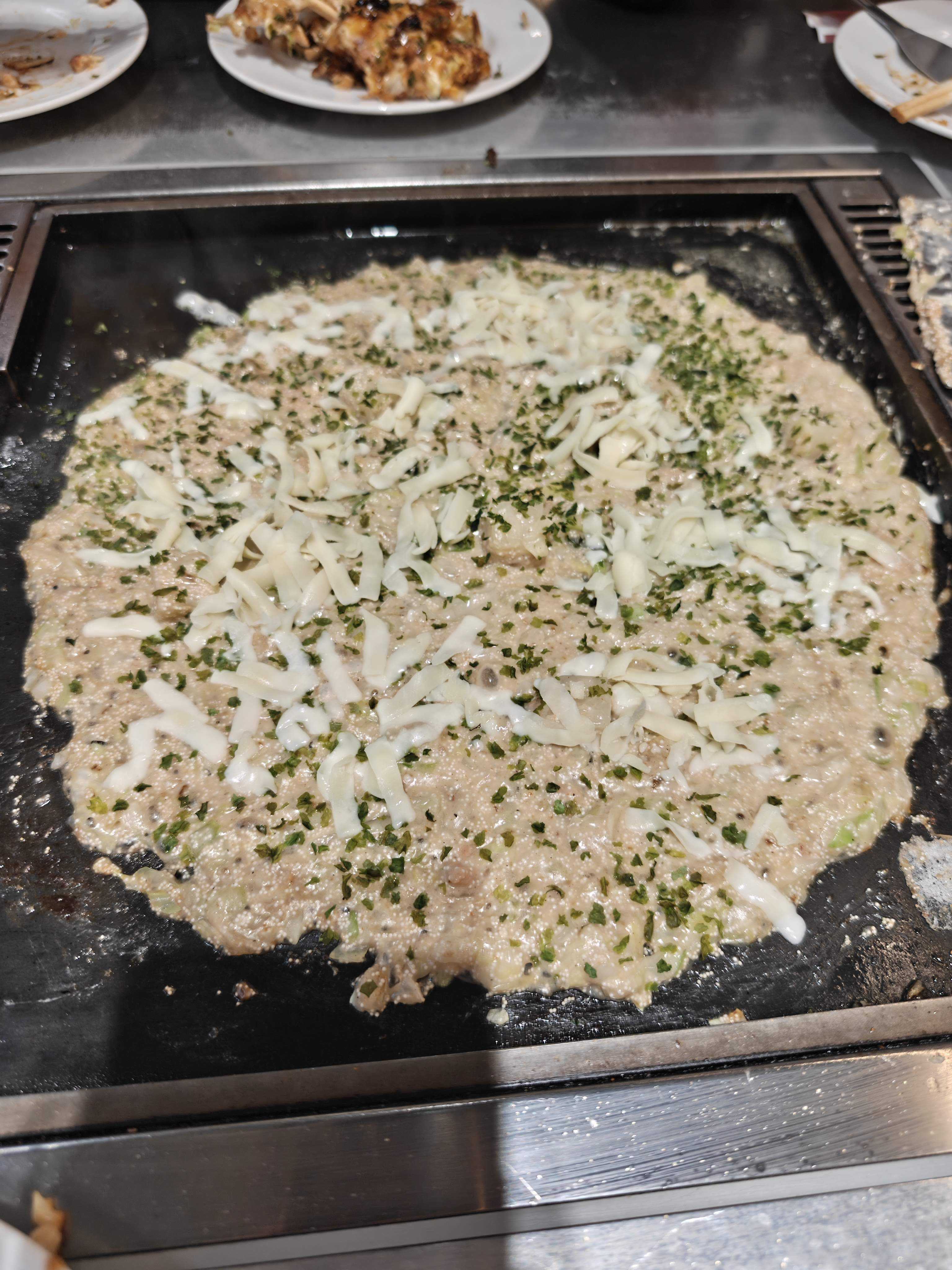 月島もんじゃ こてつ イオンモール津田沼South　ランチ　明太子もちもんじゃ