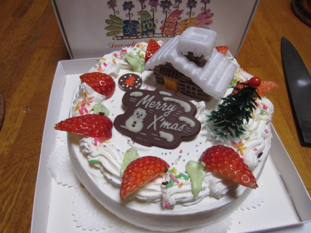 手作りクリスマスケーキ