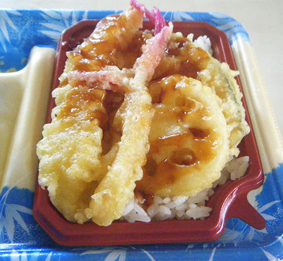 マルナカの「うどん天丼セット」-3♪