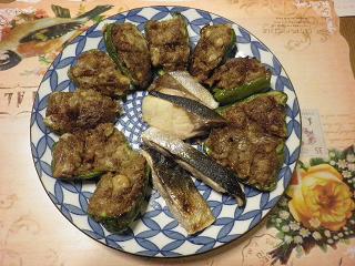 肉詰めピーマン　ぶり1127.JPG
