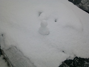 ミニ雪だるま オンザ せらﾁｬﾝ