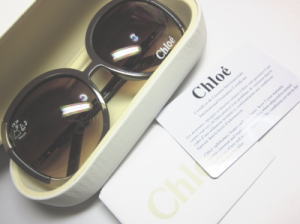 chloe サングラス ブラウン 4990円e-shopping2.JPG