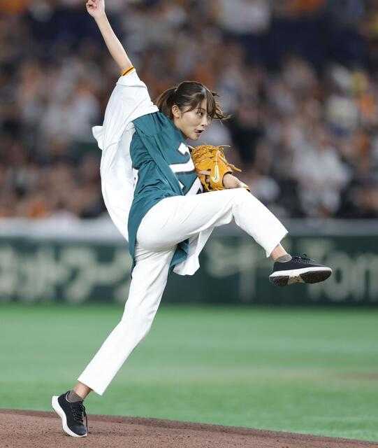 五十嵐にいか、始球式、日本テレビ、アナウンサー