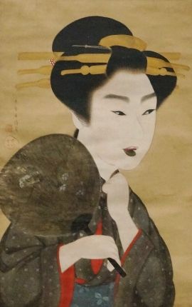 美人画　肉筆　絹本大幅 美人画 肉筆 絹本大幅