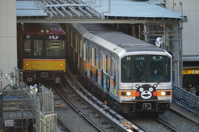 銀座線 惜別 01系 「くまモンラッピング電車」2