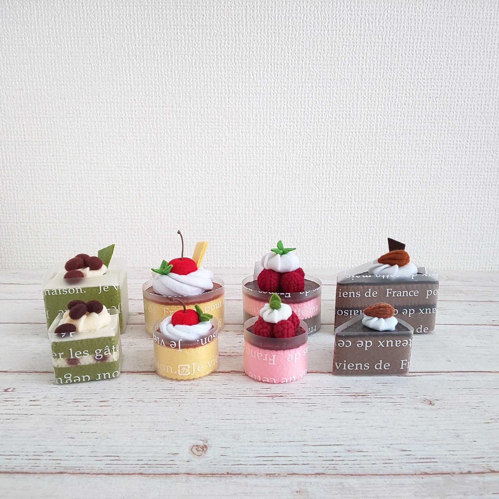 ミニチュアサイズ☆フェルトケーキ9種セット | キラキラガールズの