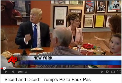 Trump's Pizza Faux Pas （トランプの無作法ピザ）